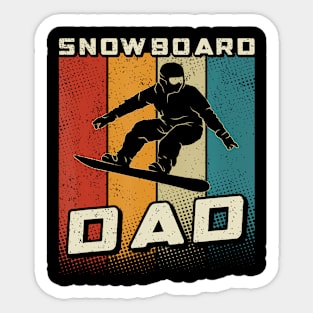 Snowboard Dad Snowboarding Father Snowboarder Dad Sticker